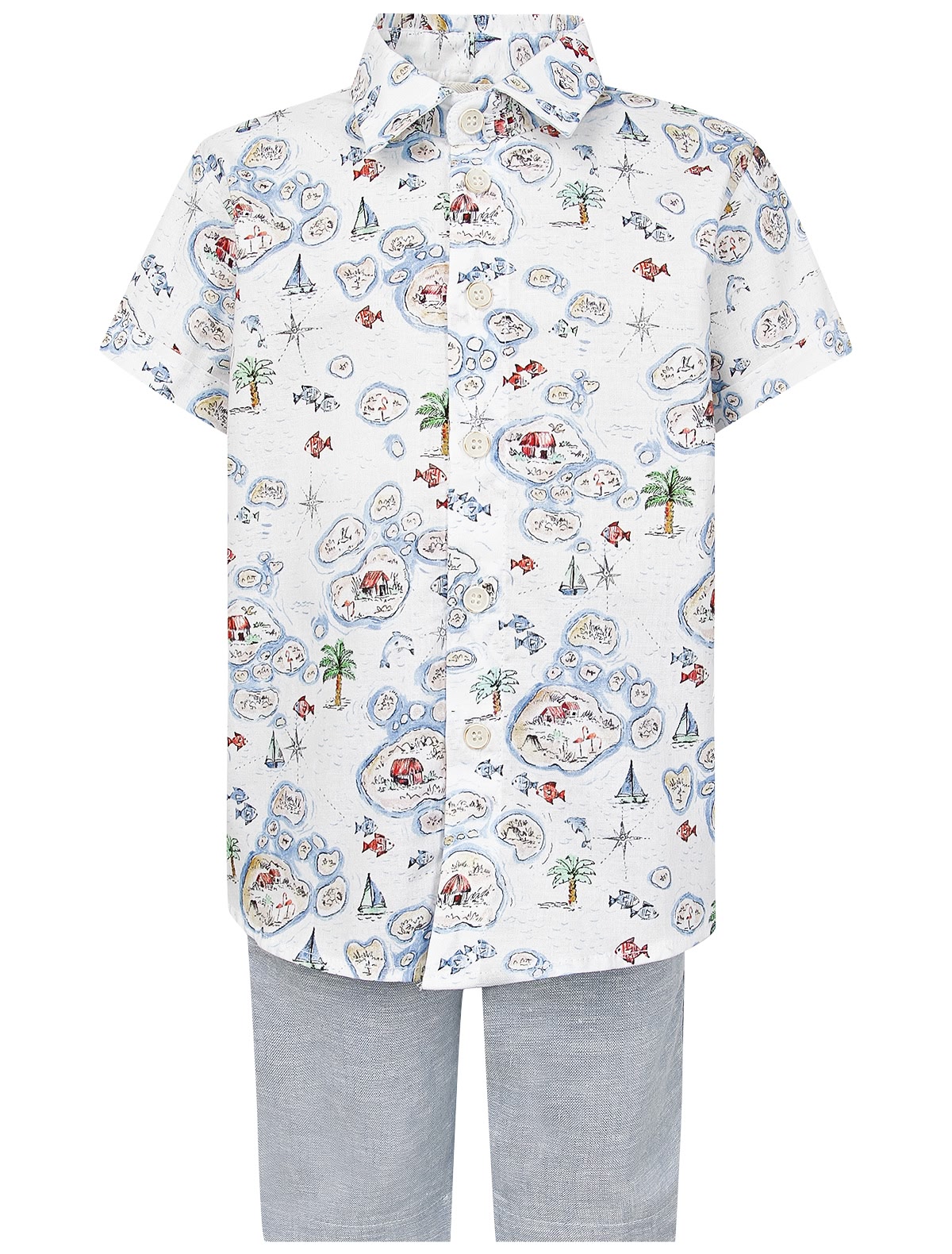 Комплект из рубашки и шорт