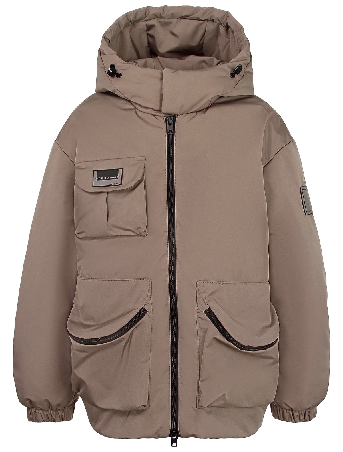 Серо-бежевая куртка