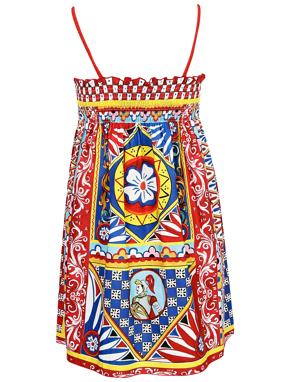 Платье Dolce & Gabbana 2565340, цвет разноцветный, размер 5 1054609379738 - фото 2