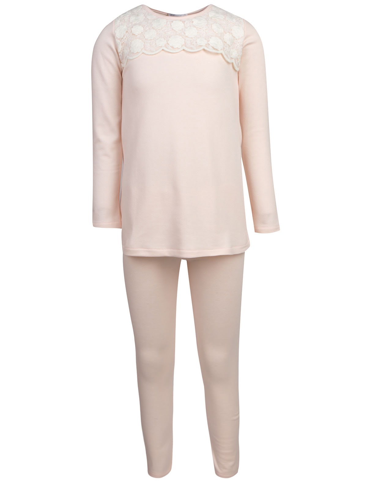 Пижама с кружевными вставками