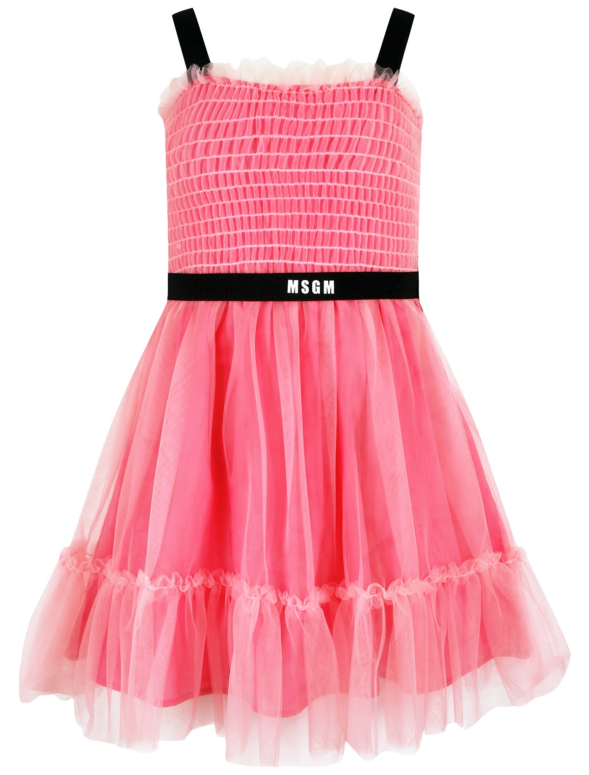 Платье с воздушным верхним слоем