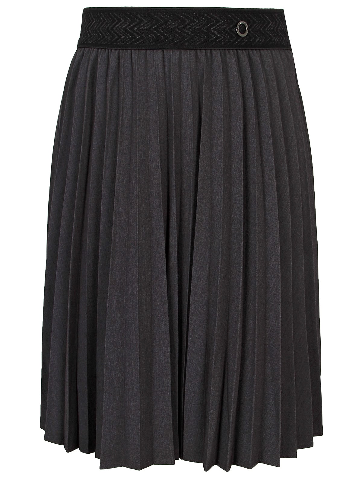 Плиссированная юбка тёмно-серого цвета