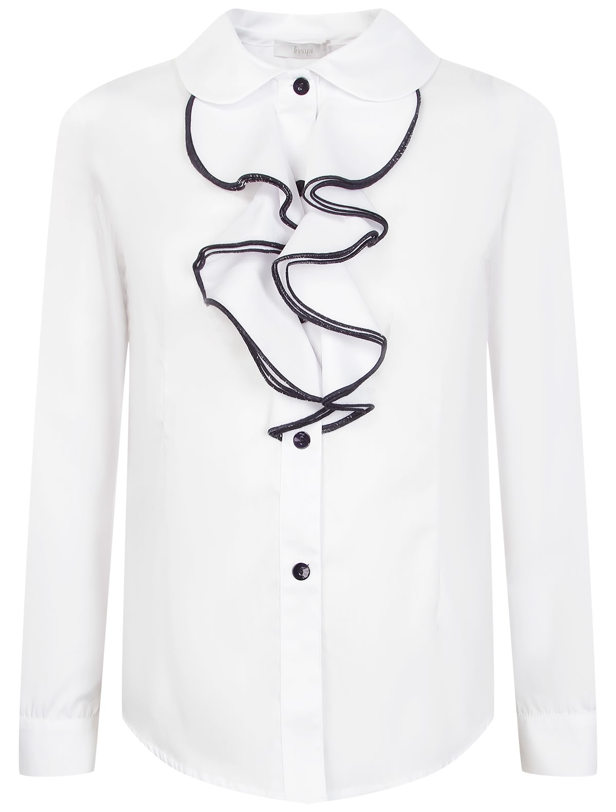 Блуза с объемным воротником