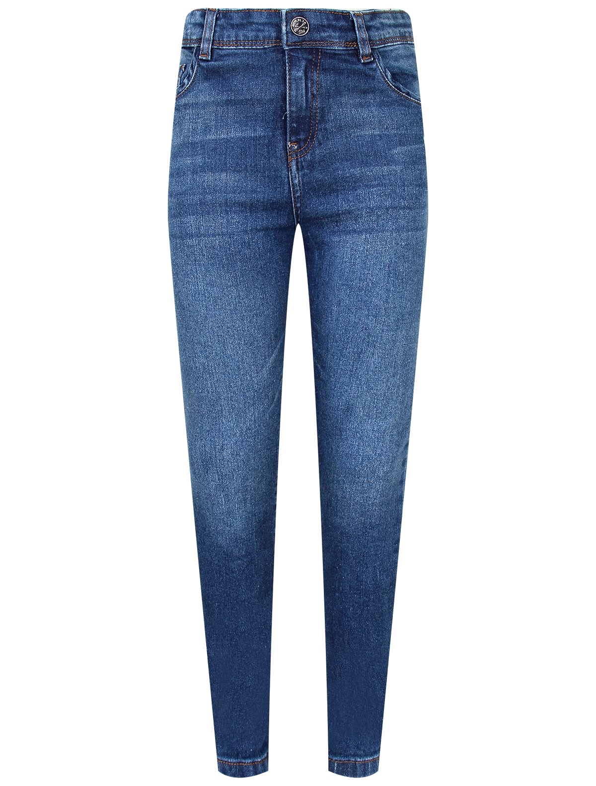 Синие джинсы скинни