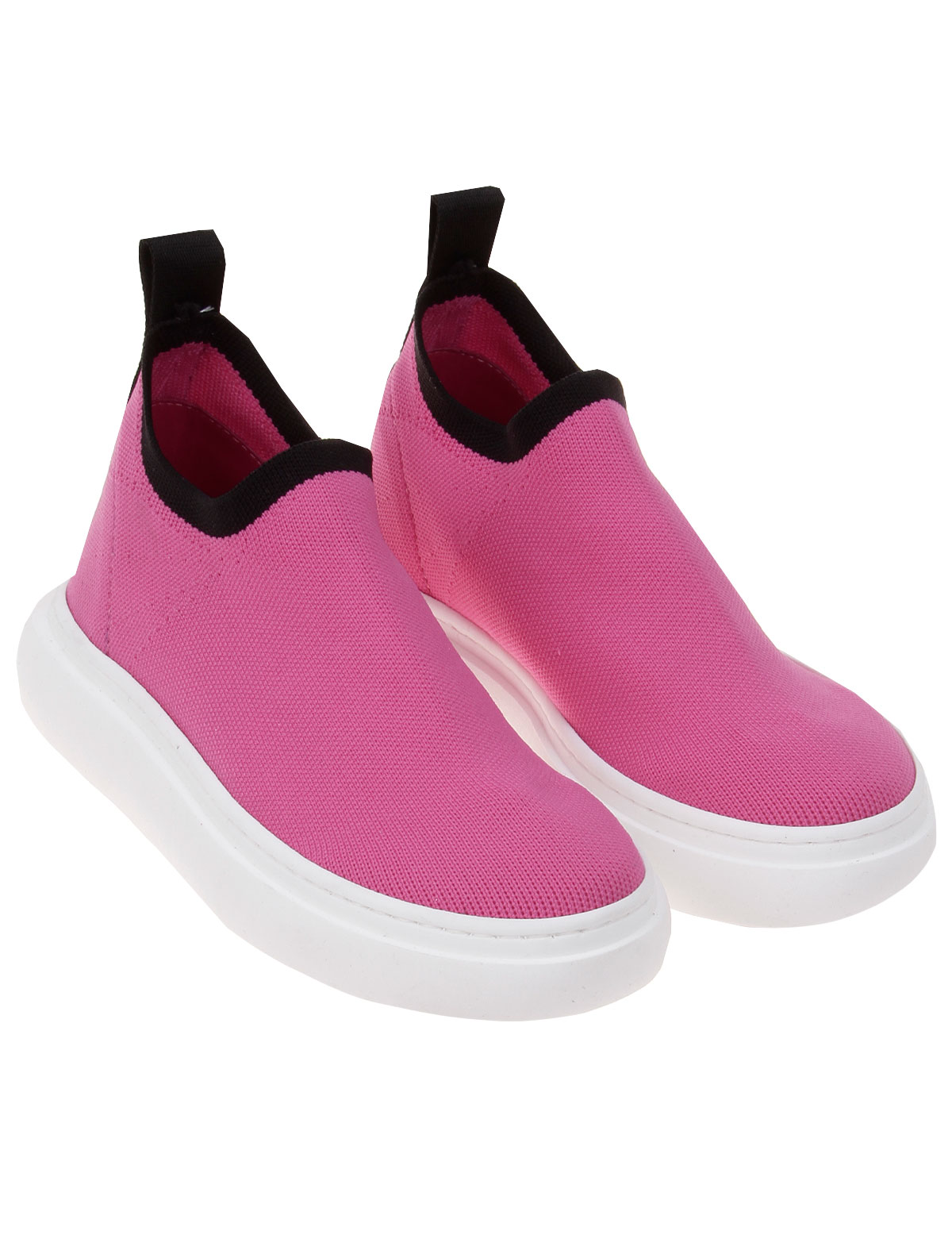 Текстильные слипоны цвета фуксии