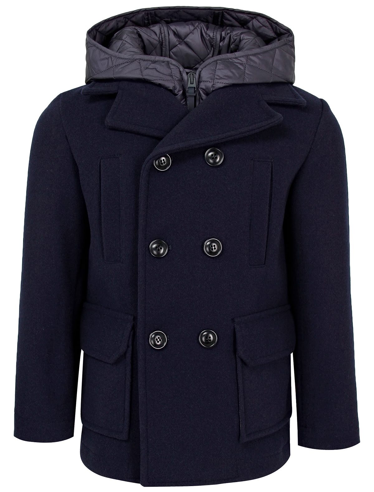 Синее пальто-трансформер