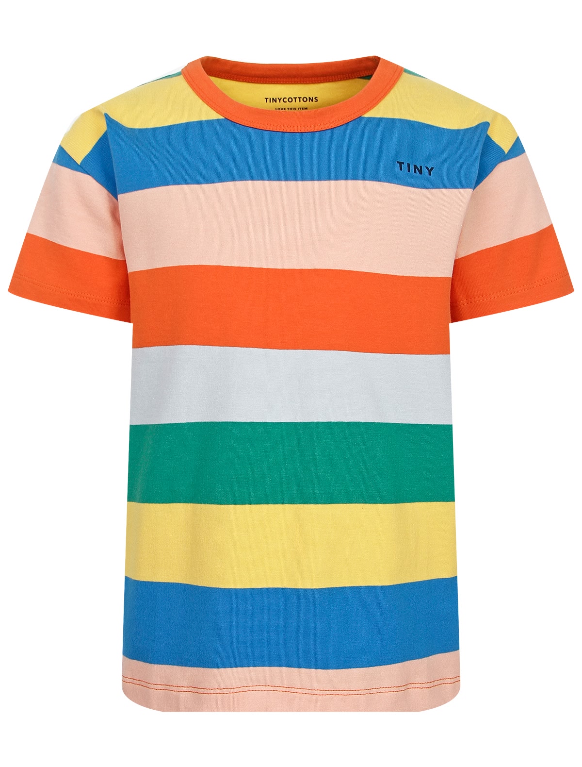 Футболка в разноцветную полоску