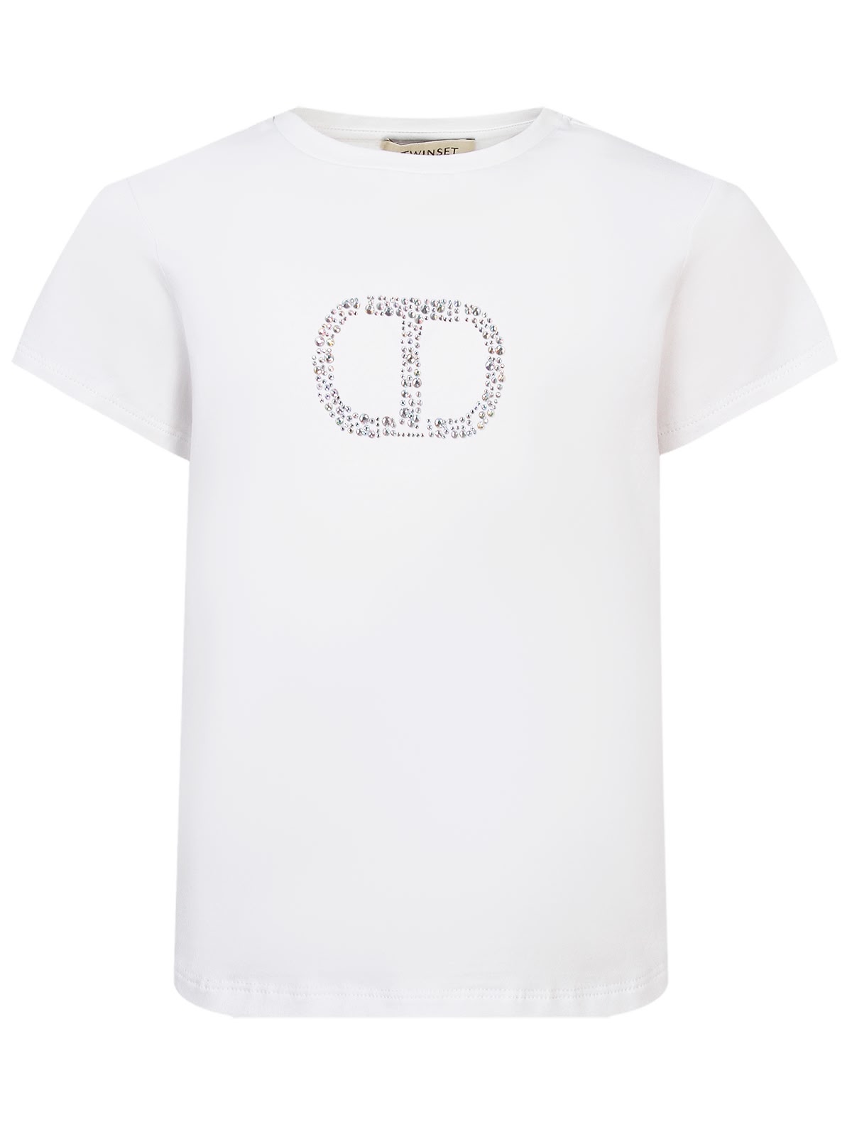 Футболка с блестящим логотипом