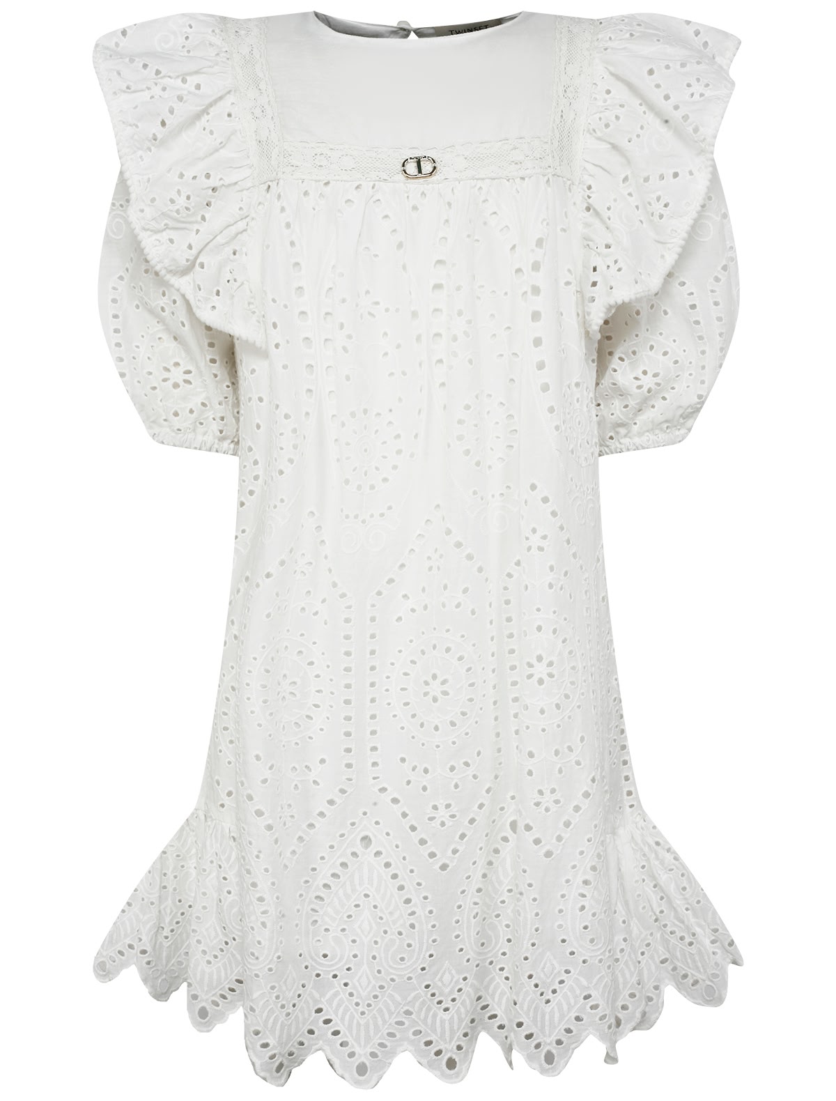 Платье с рукавами-фонариками