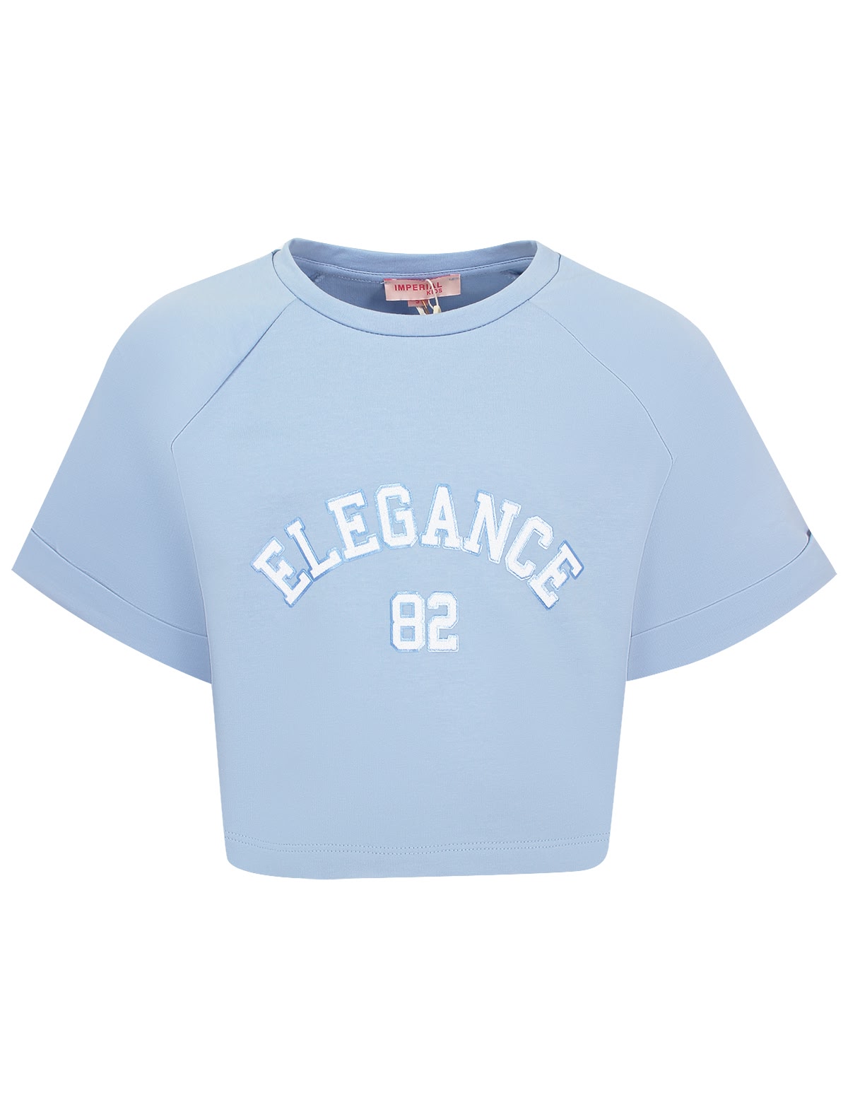 Голубая футболка с принтом