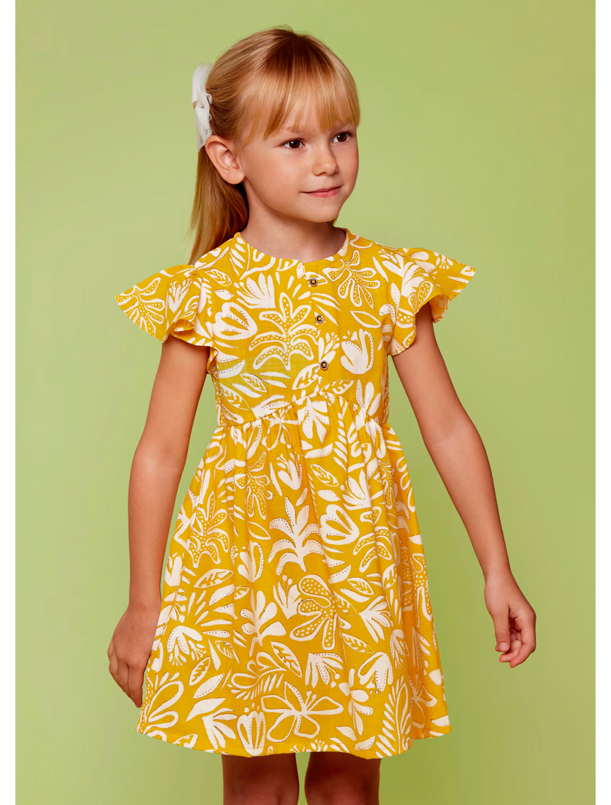 Платье Mayoral 2663690, цвет желтый, размер 6 1054609410769 - фото 2