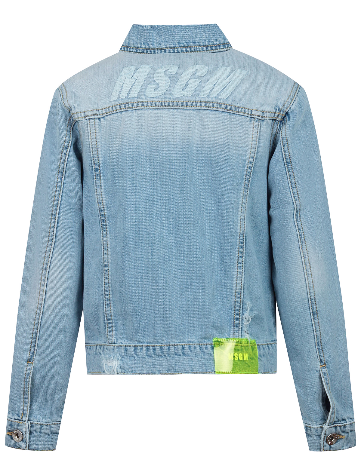Куртка MSGM 2166108, цвет голубой, размер 13 1074509070344 - фото 2
