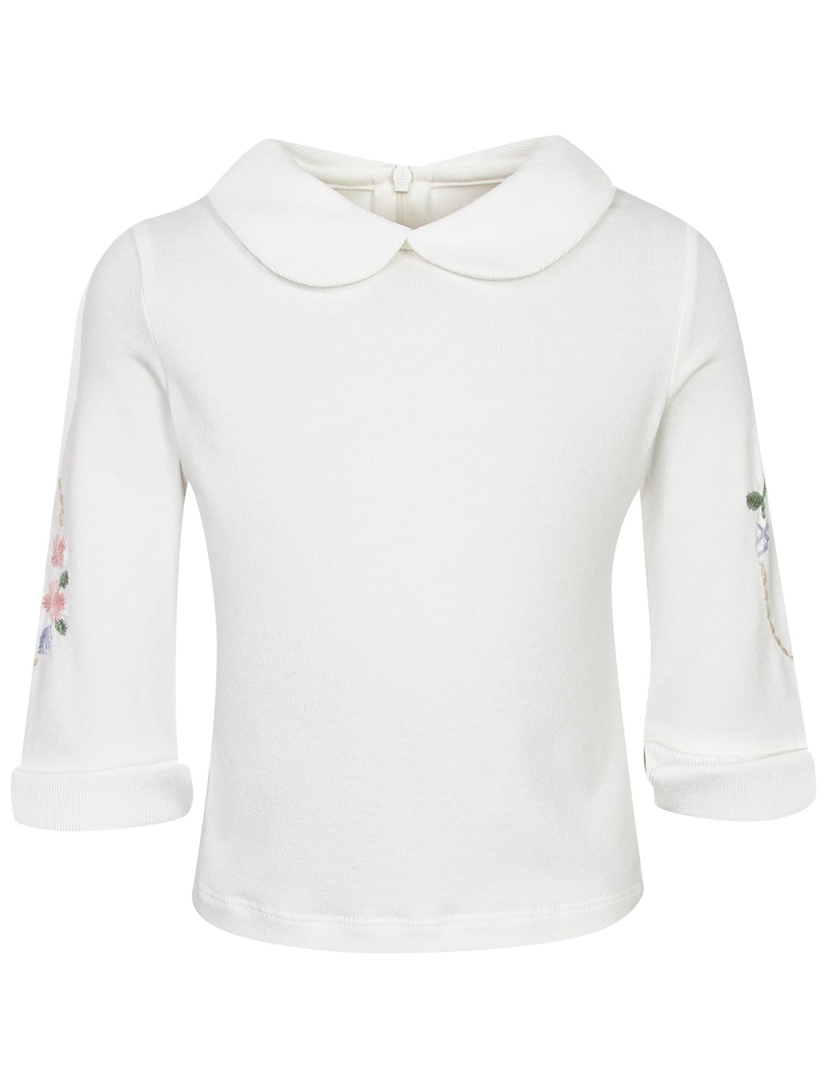 Блуза с вышивкой на рукавах