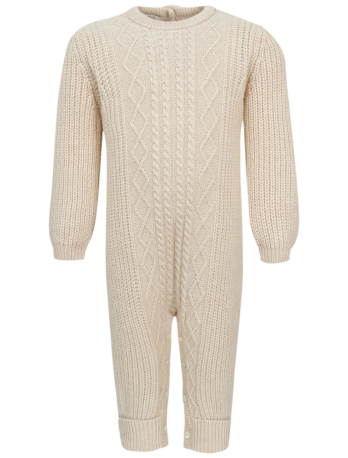 Бежевый комбинезон из кашемира