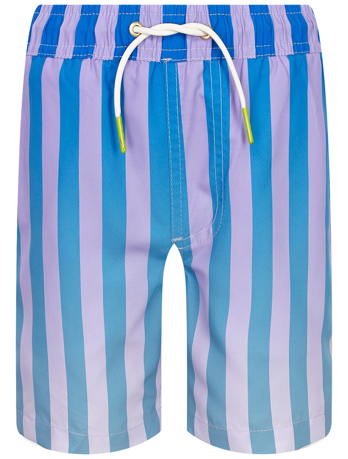 Шорты пляжные в полоску с градиентом