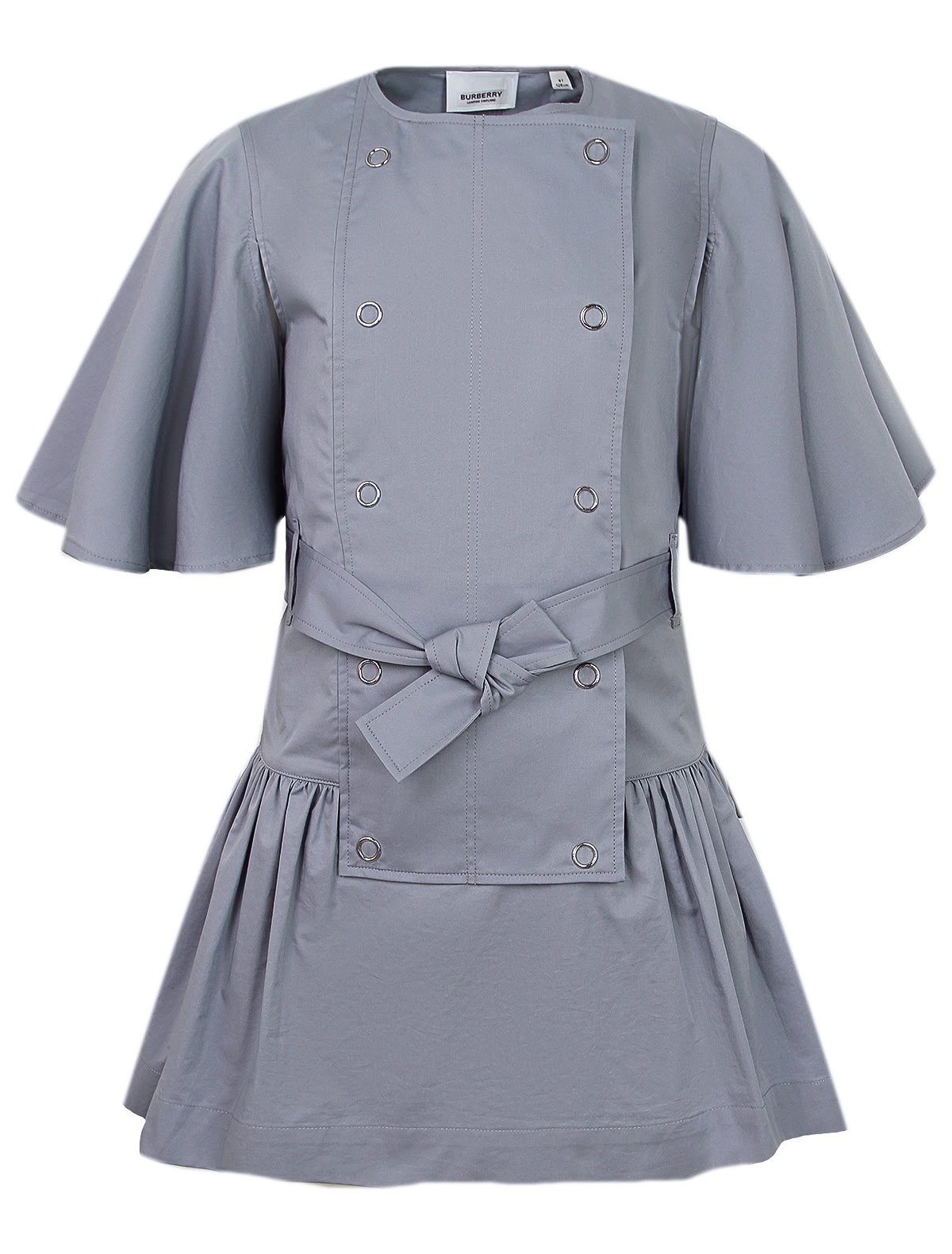 Платье двубортное с поясом