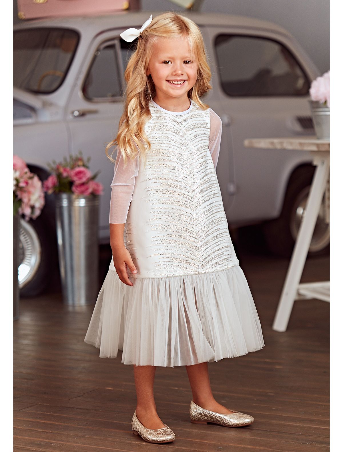 Платье ENN`STORE 2124954, цвет белый, размер 4 1051200980059 - фото 2