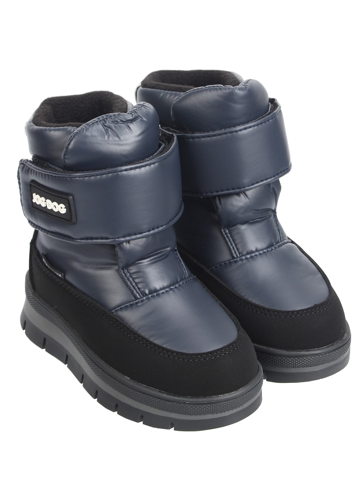 Тёмно-синие ботинки-дутики