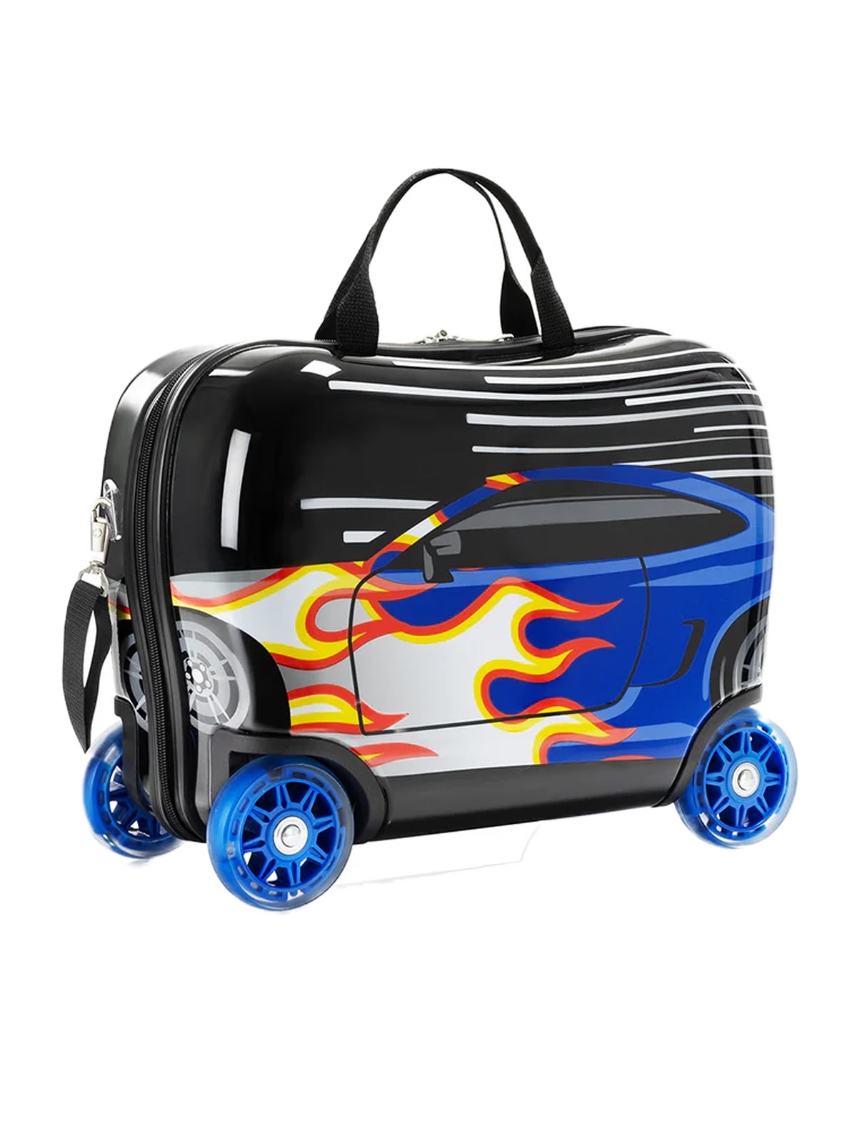 Чемодан 4-х колёсный детский Fashion Ride-on Race Car
