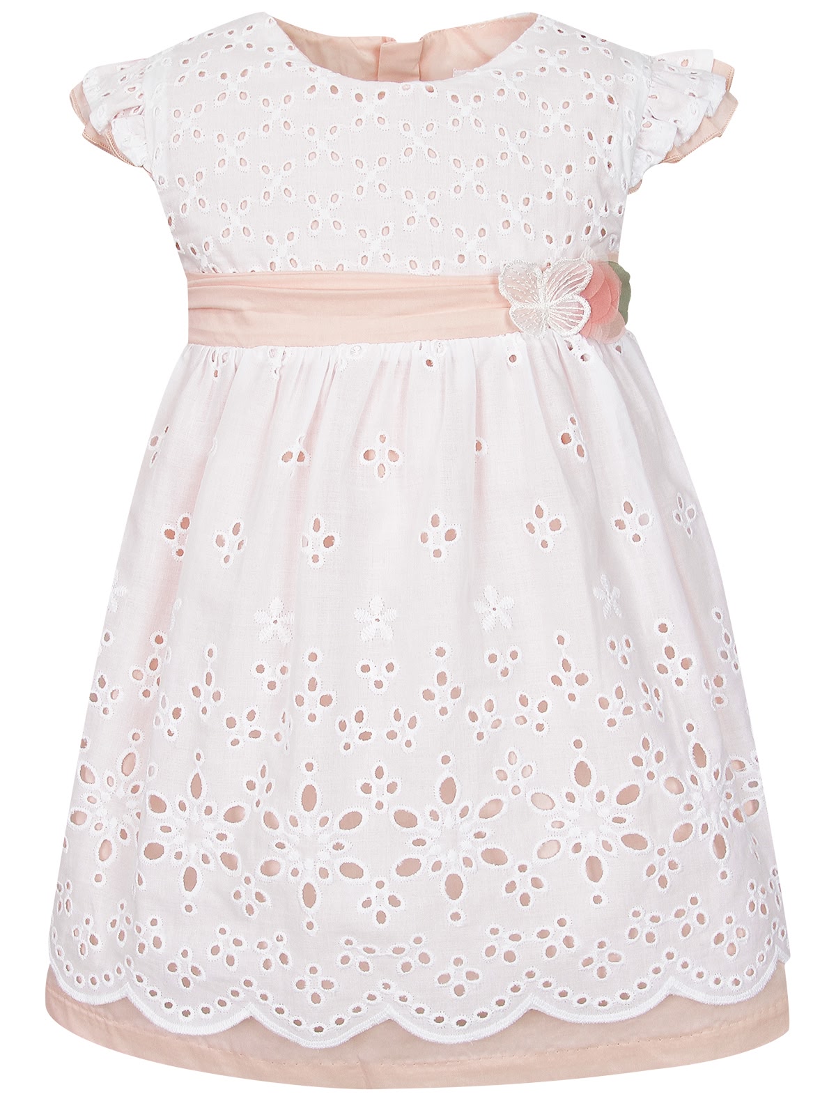 Платье с вышивкой ришелье