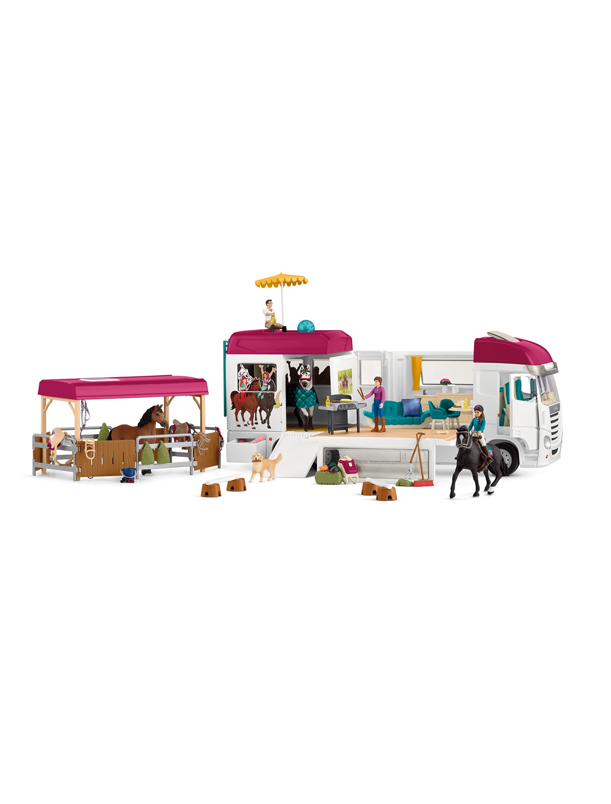 Набор «Школа верховой езды» с лошадьми и наездниками