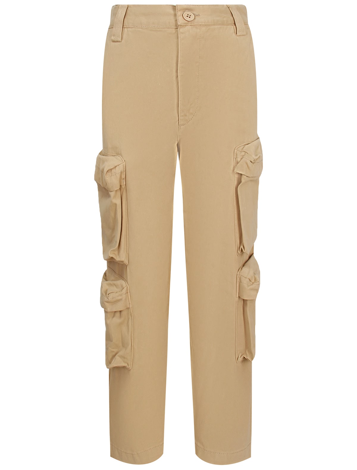 Бежевые брюки карго