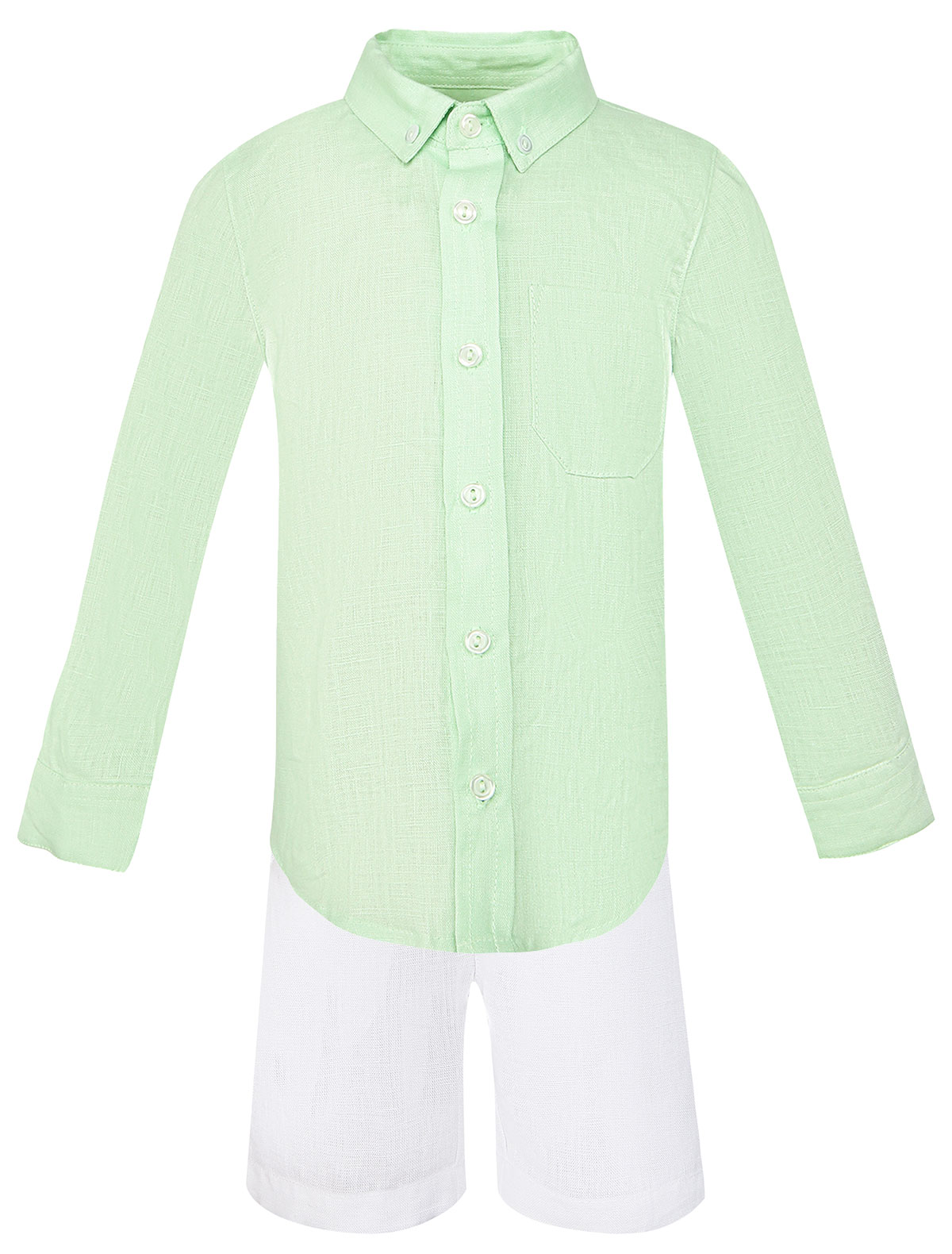 Комплект из салатовой рубашки и шорт