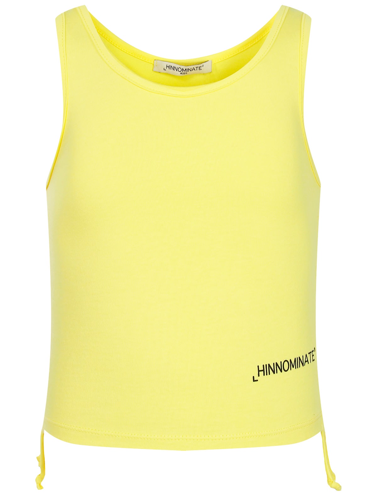 Майка из хлопка с шнурками по бокам