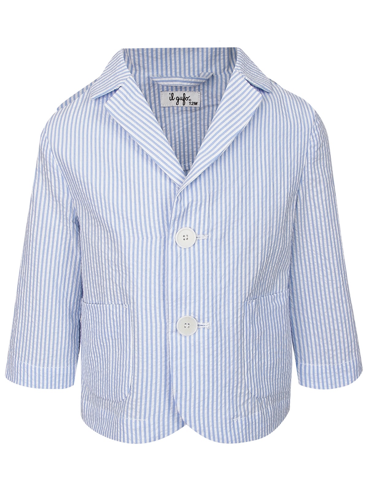 Хлопковый пиджак в полоску