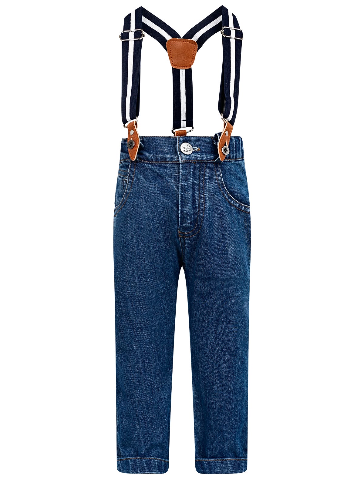 Джинсы с подтяжками