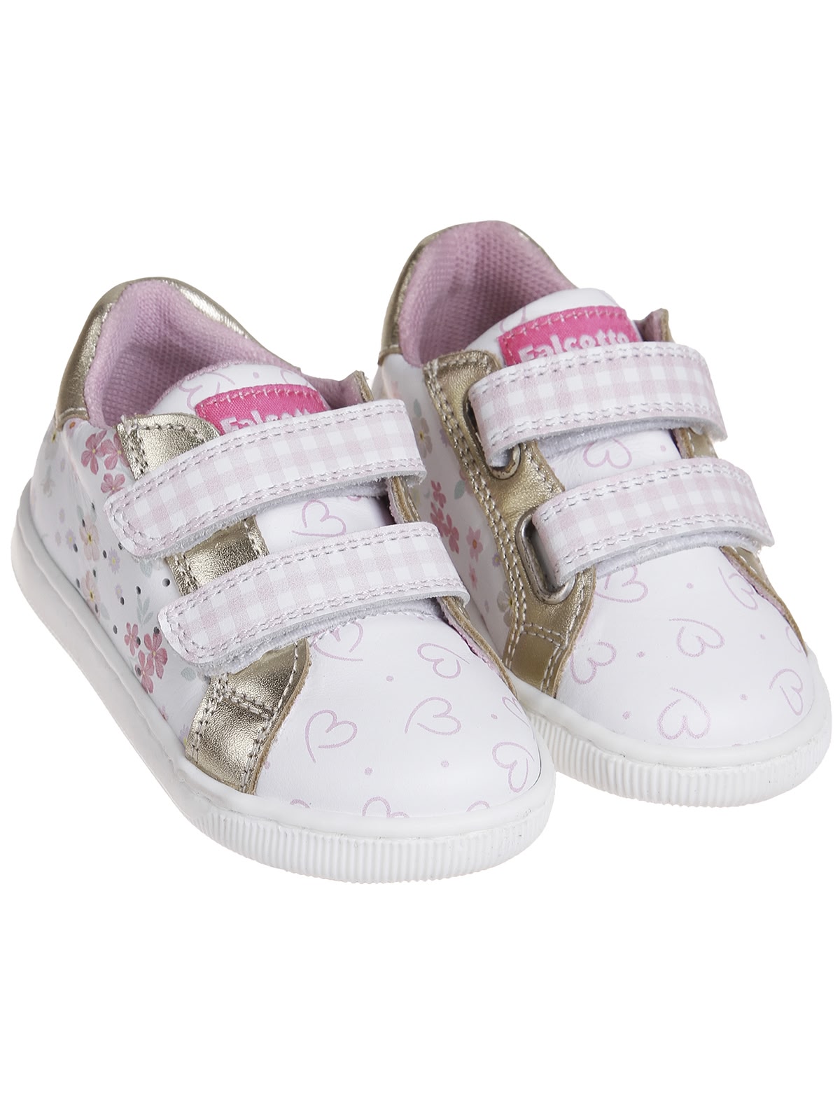 Кеды с принтом сердечки