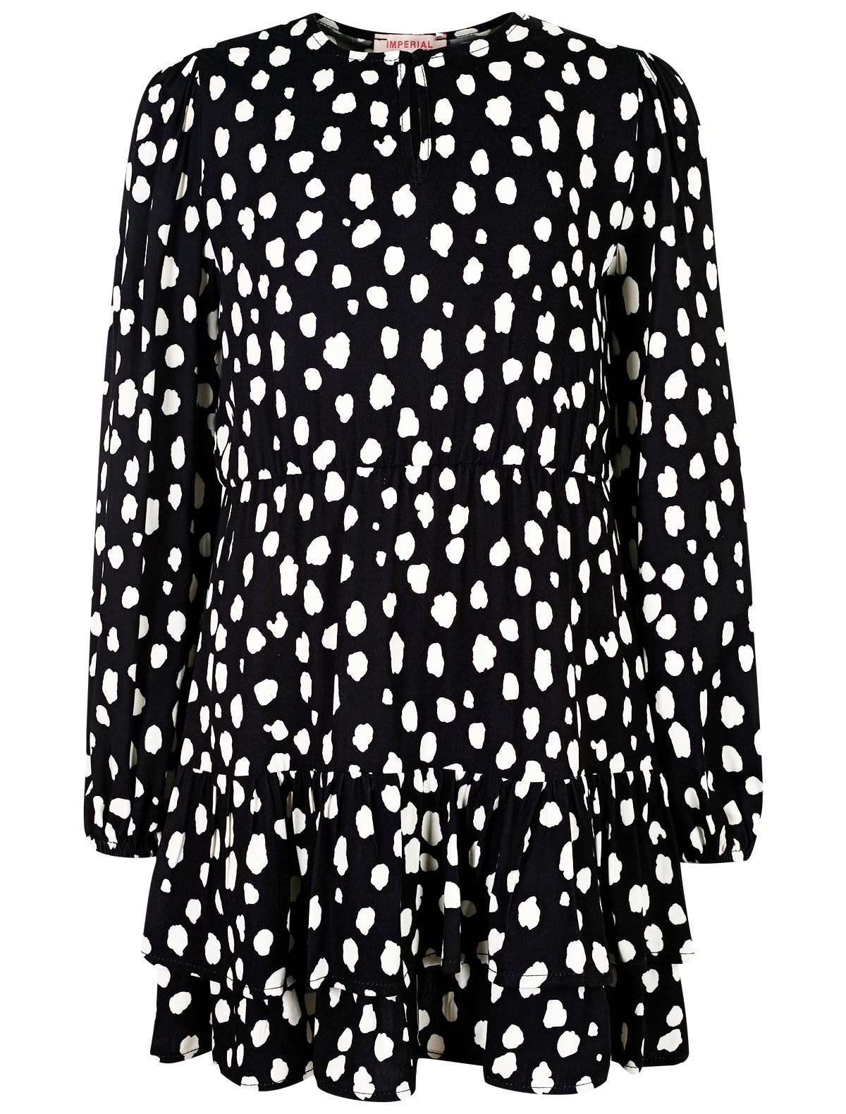 Черно-белое платье