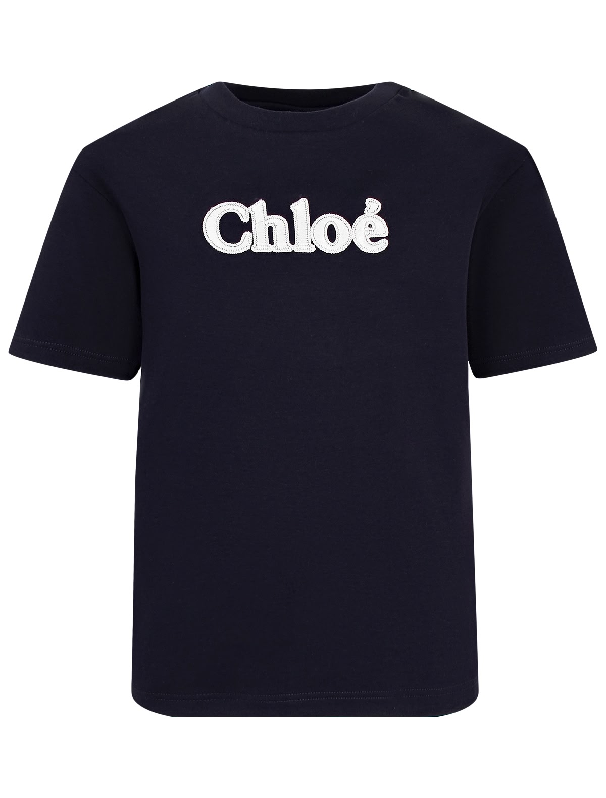 Синяя футболка с логотипом