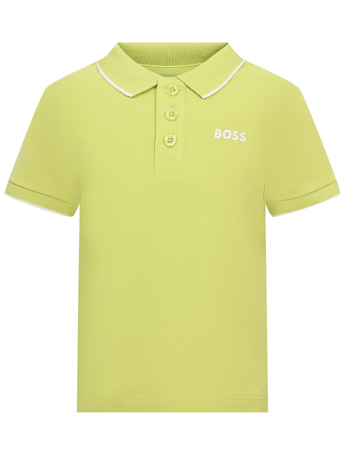 Салатовое хлопковое поло