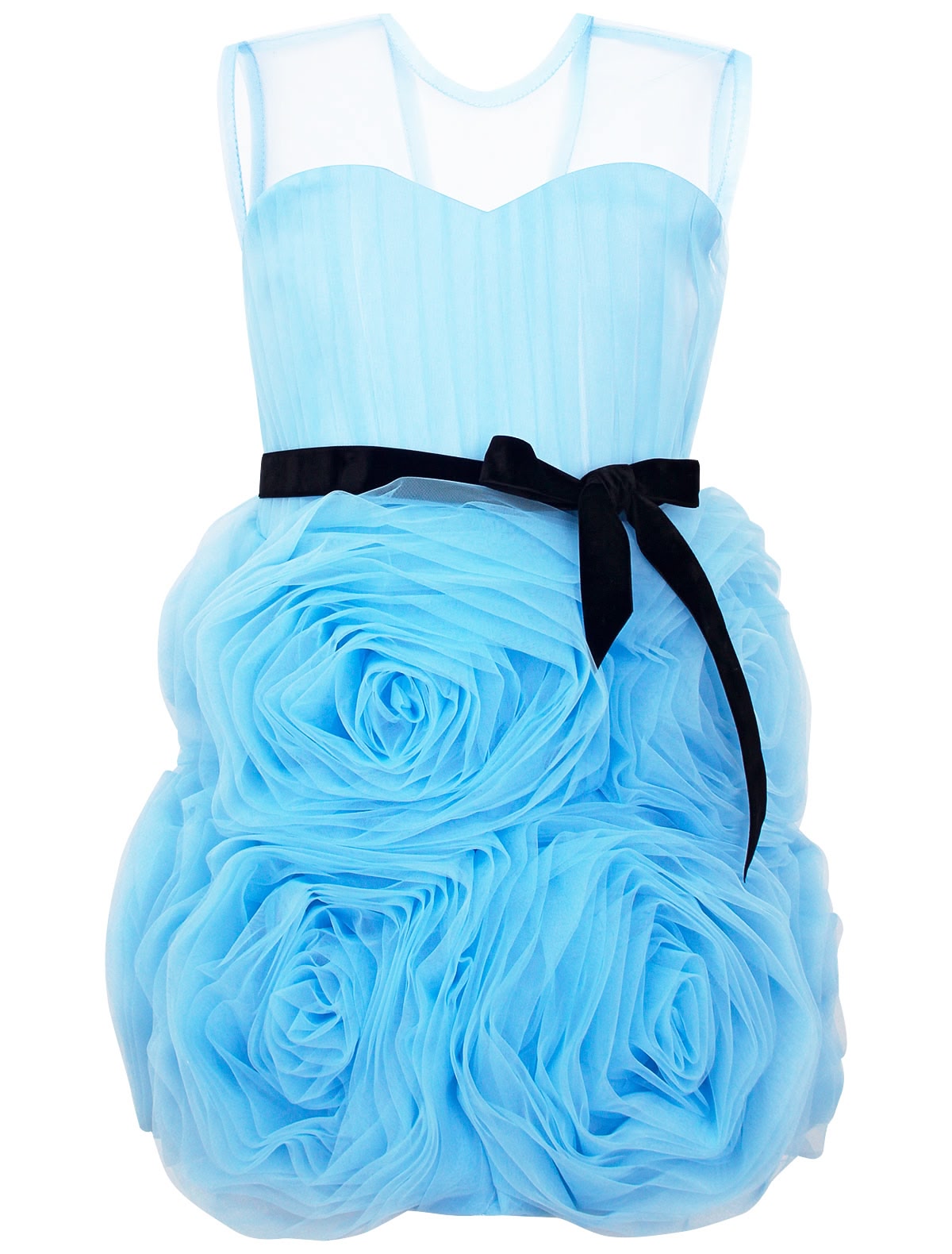 Платье с розами на подоле