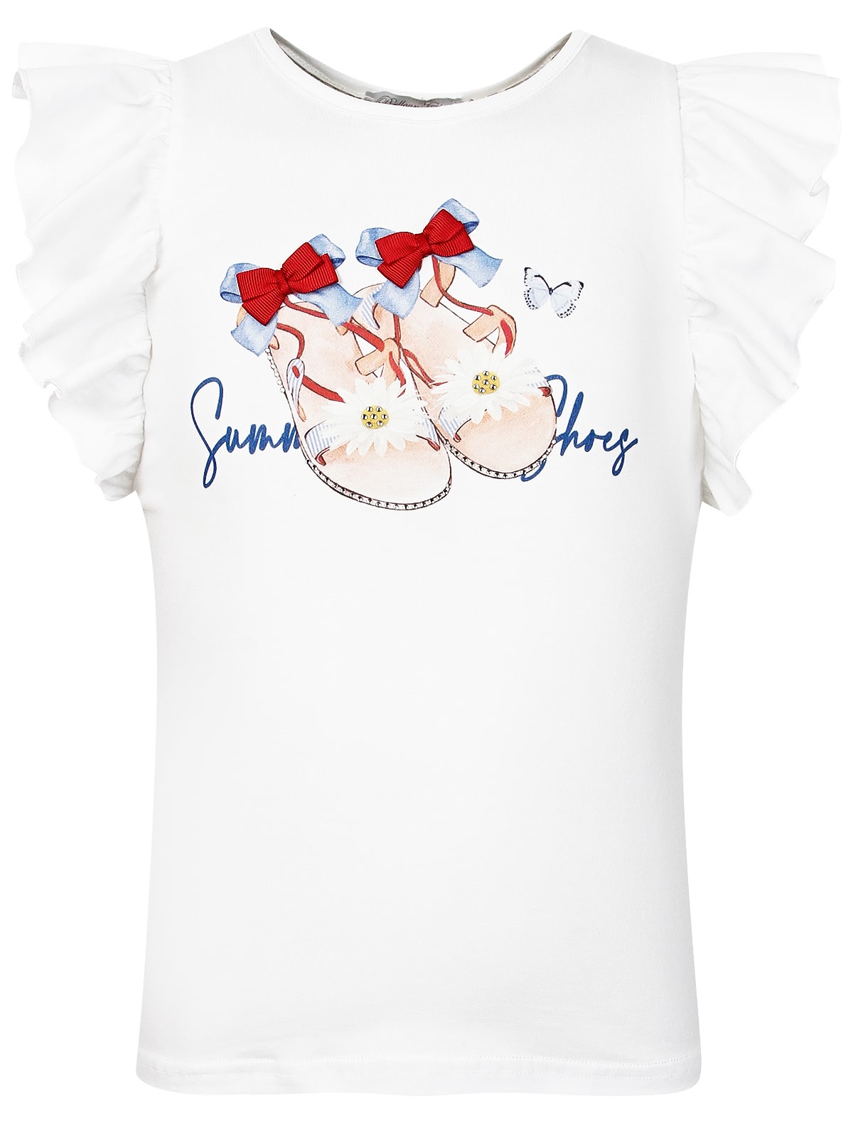 Футболка с принтом босоножки