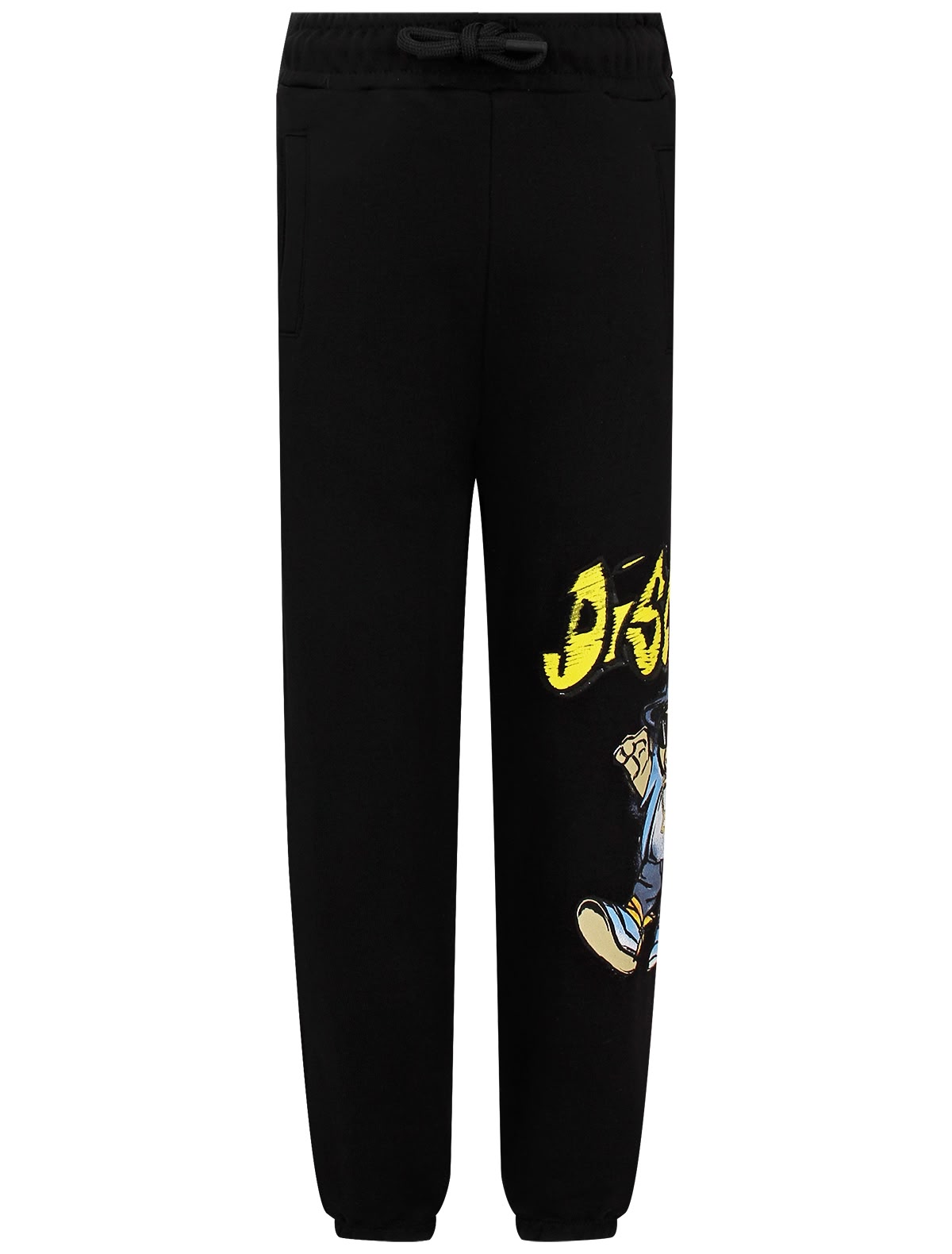 Чёрные спортивные брюки с медведем