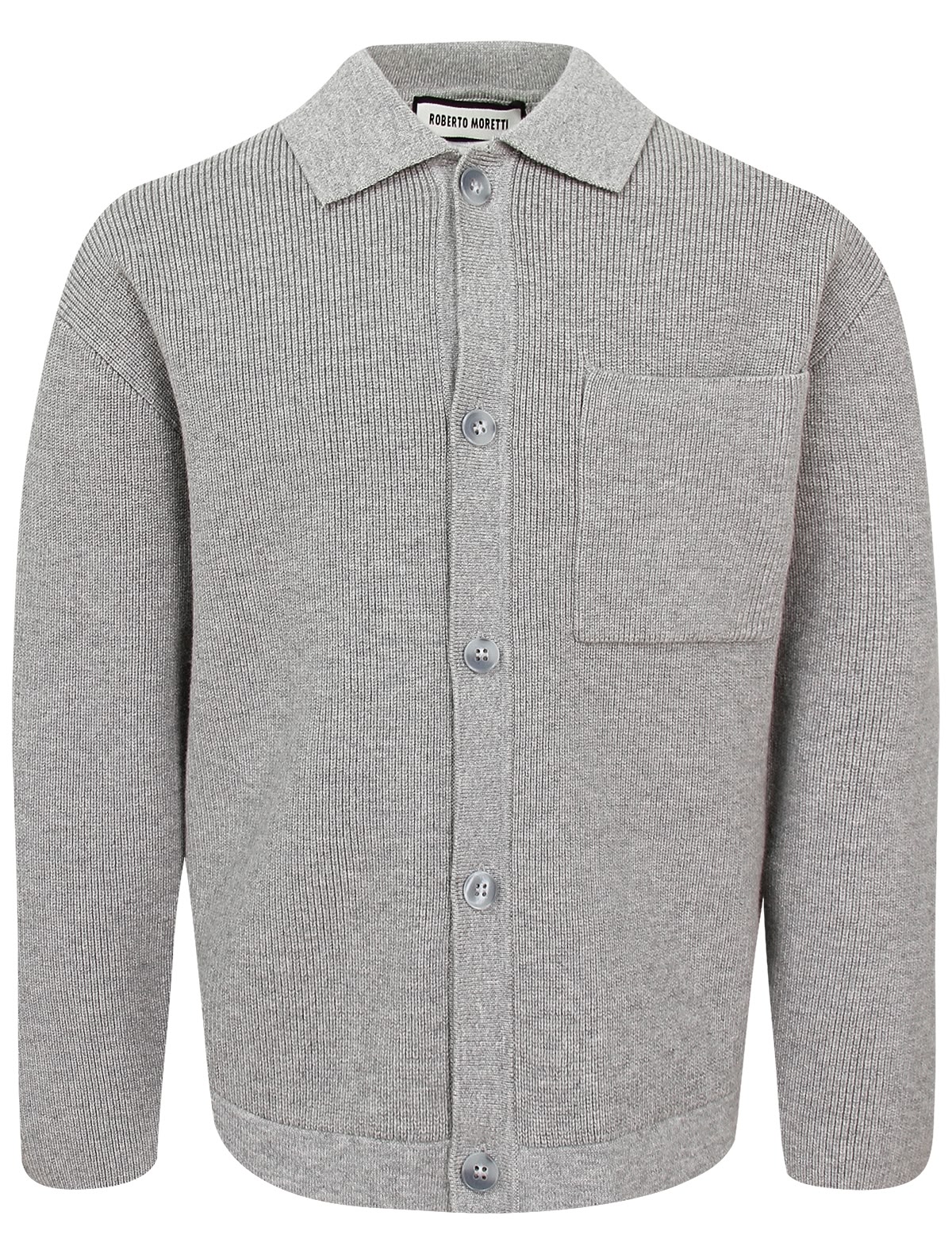 Серый кардиган