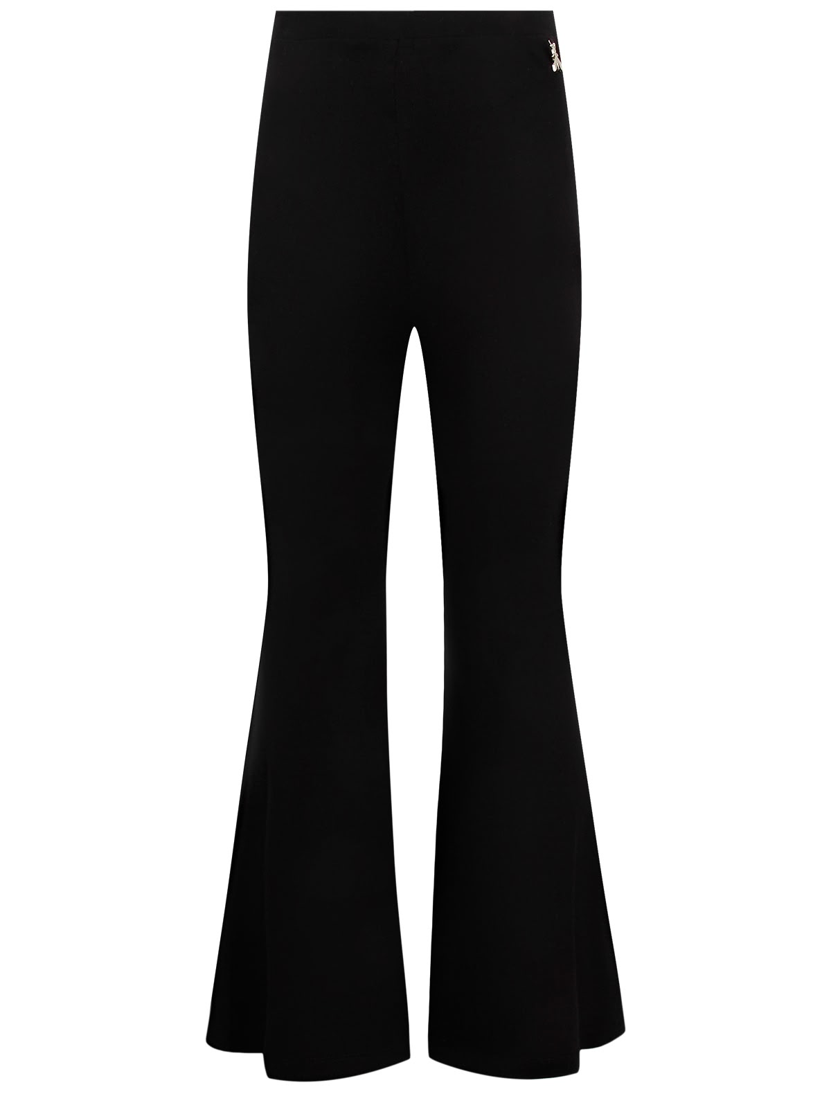 Расклешённые чёрные брюки