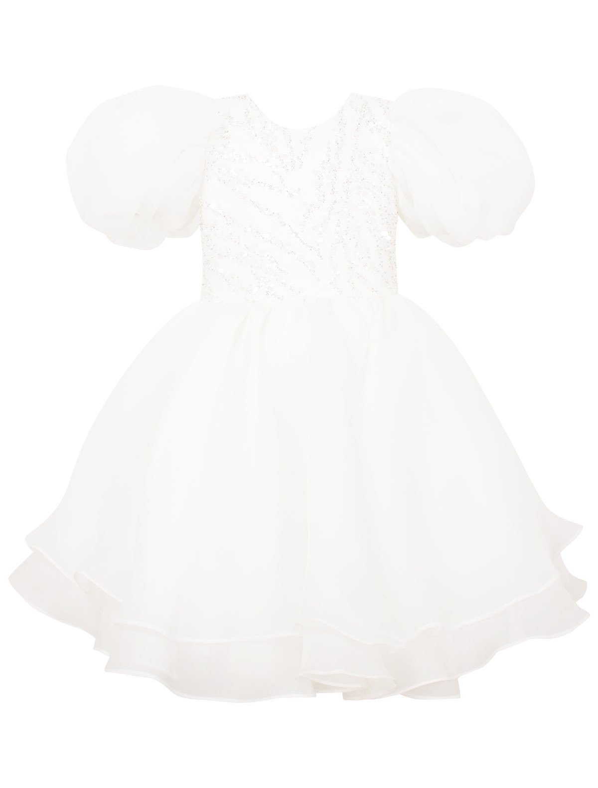 Платье с рукавами-фонариками