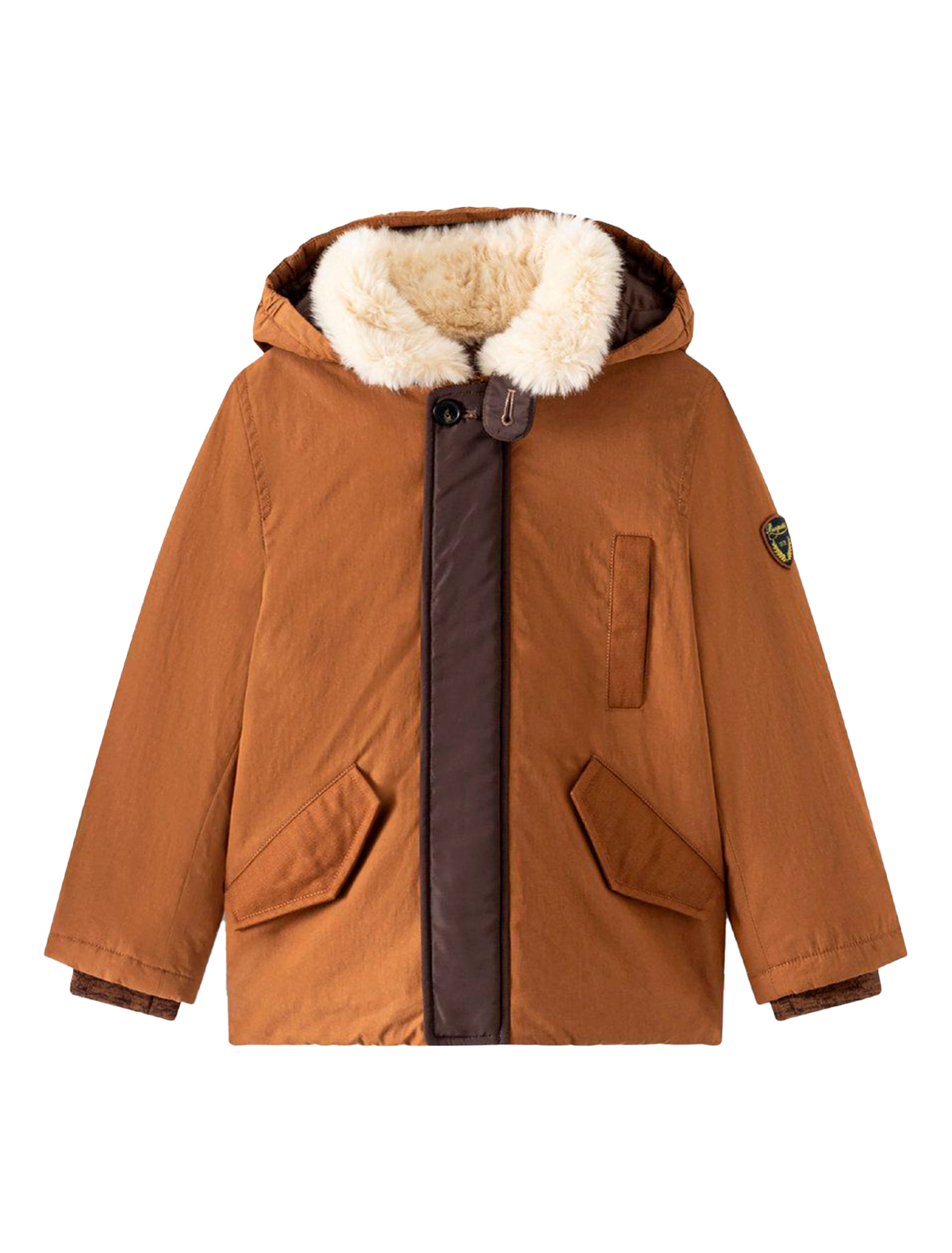 Куртка Bonpoint 2377661, цвет коричневый, размер 4 1074519185427 - фото 1