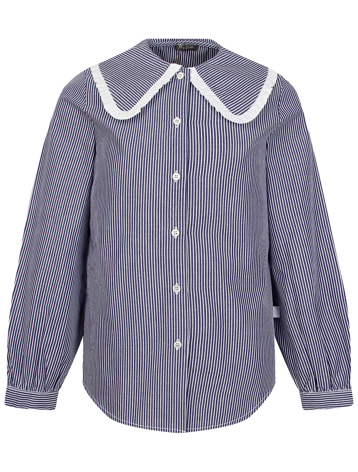 Объемная блуза с воротником