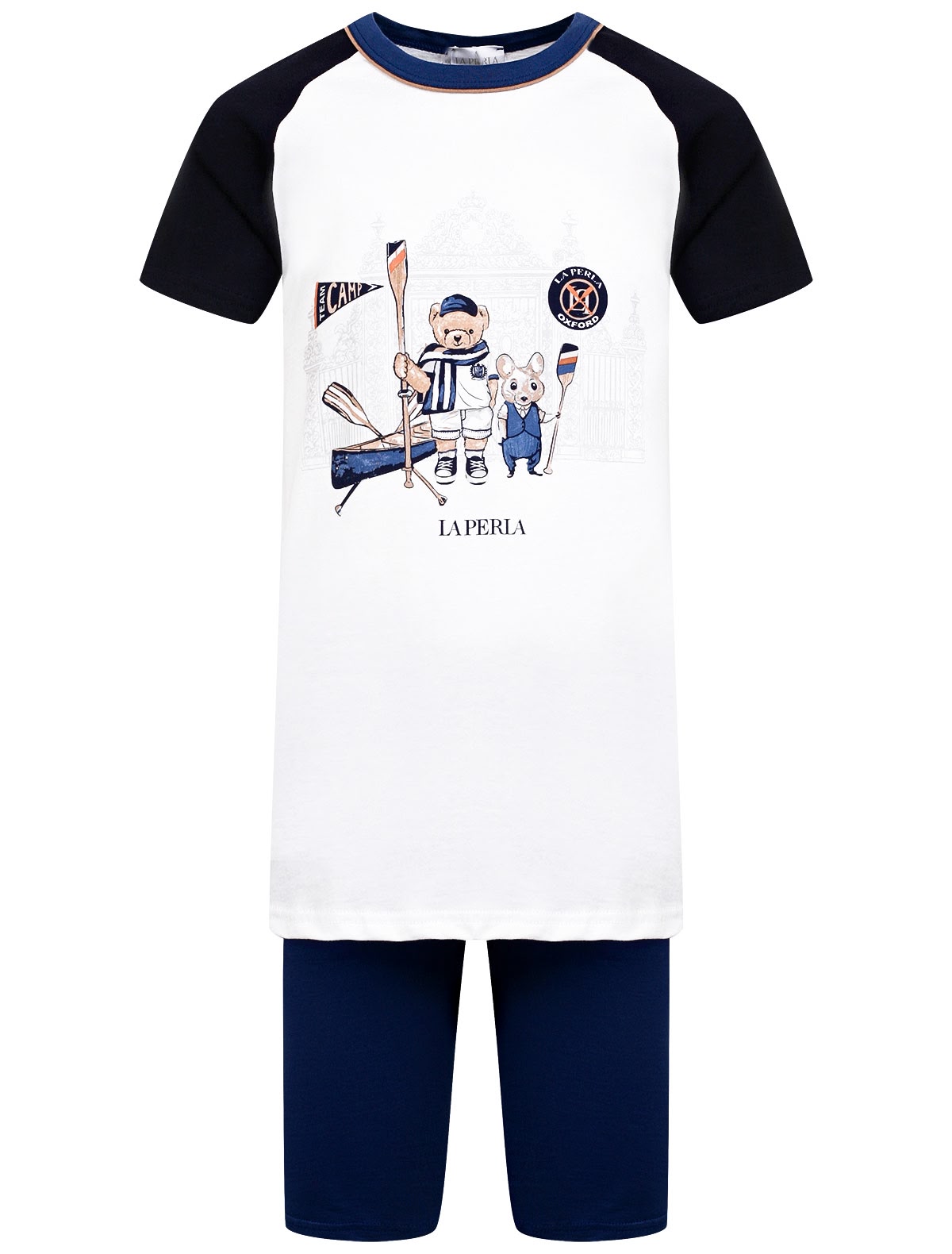 Хлопковая пижама с принтом