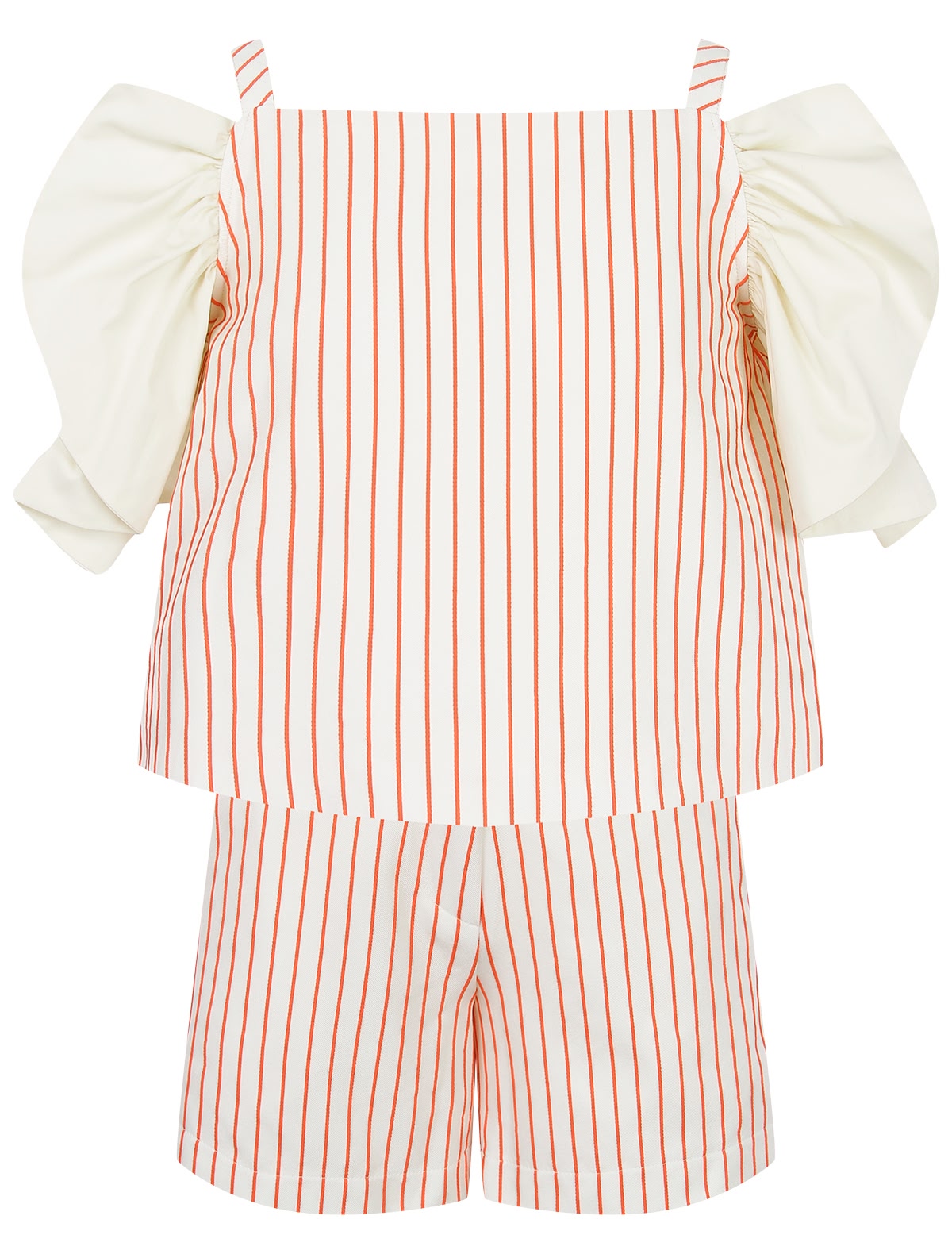 Комплект из шорт и топа с оборками