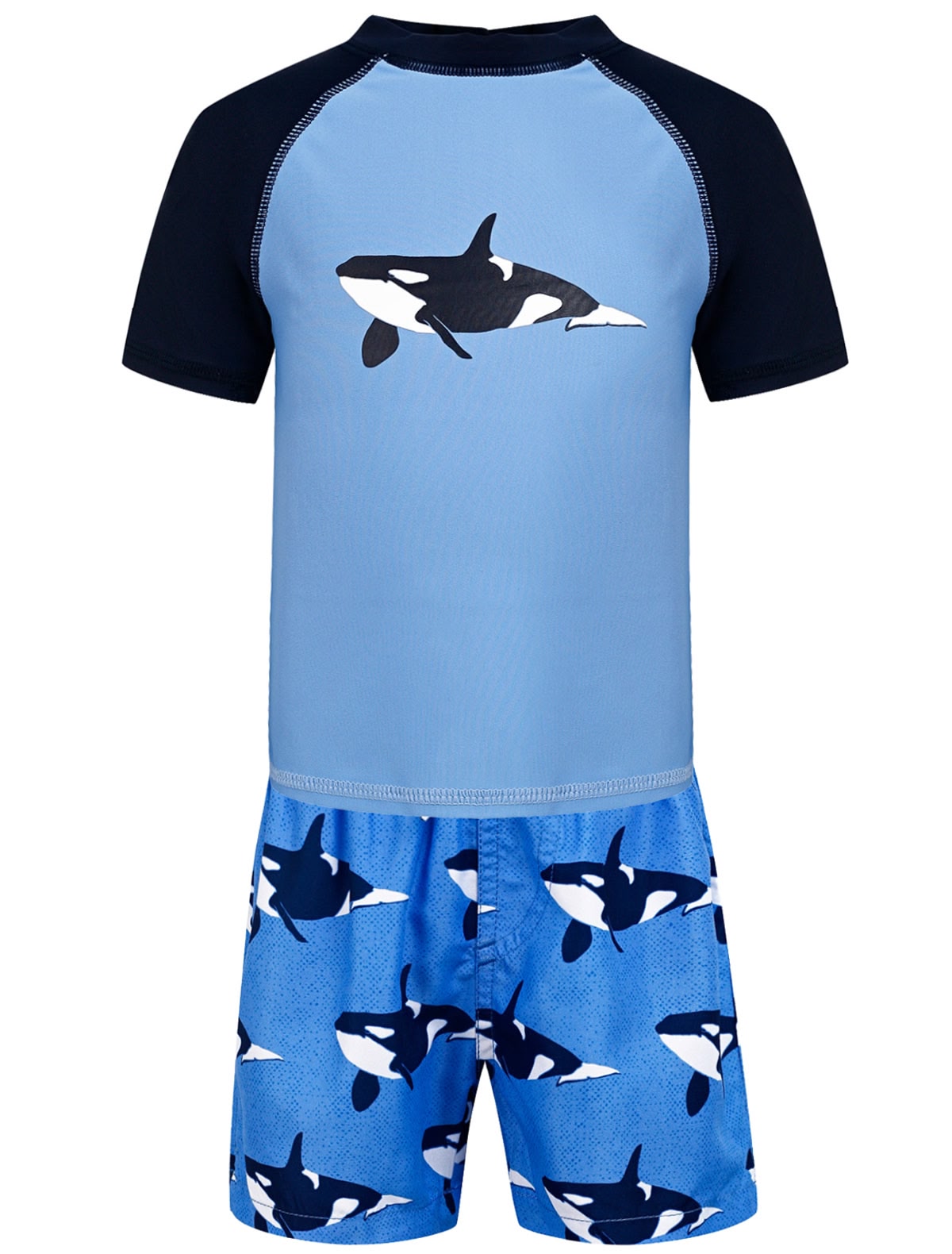 Комплект для плавания с принтом косатки