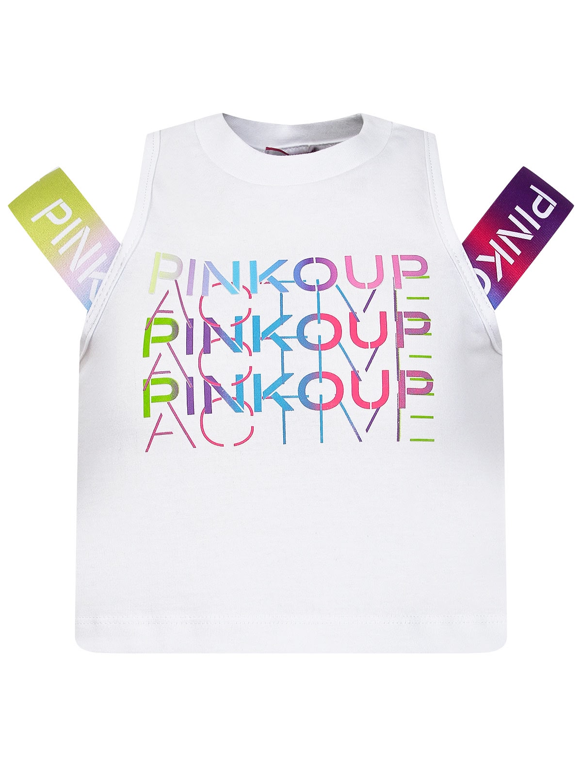 Спортивный топ с принтом логотипа