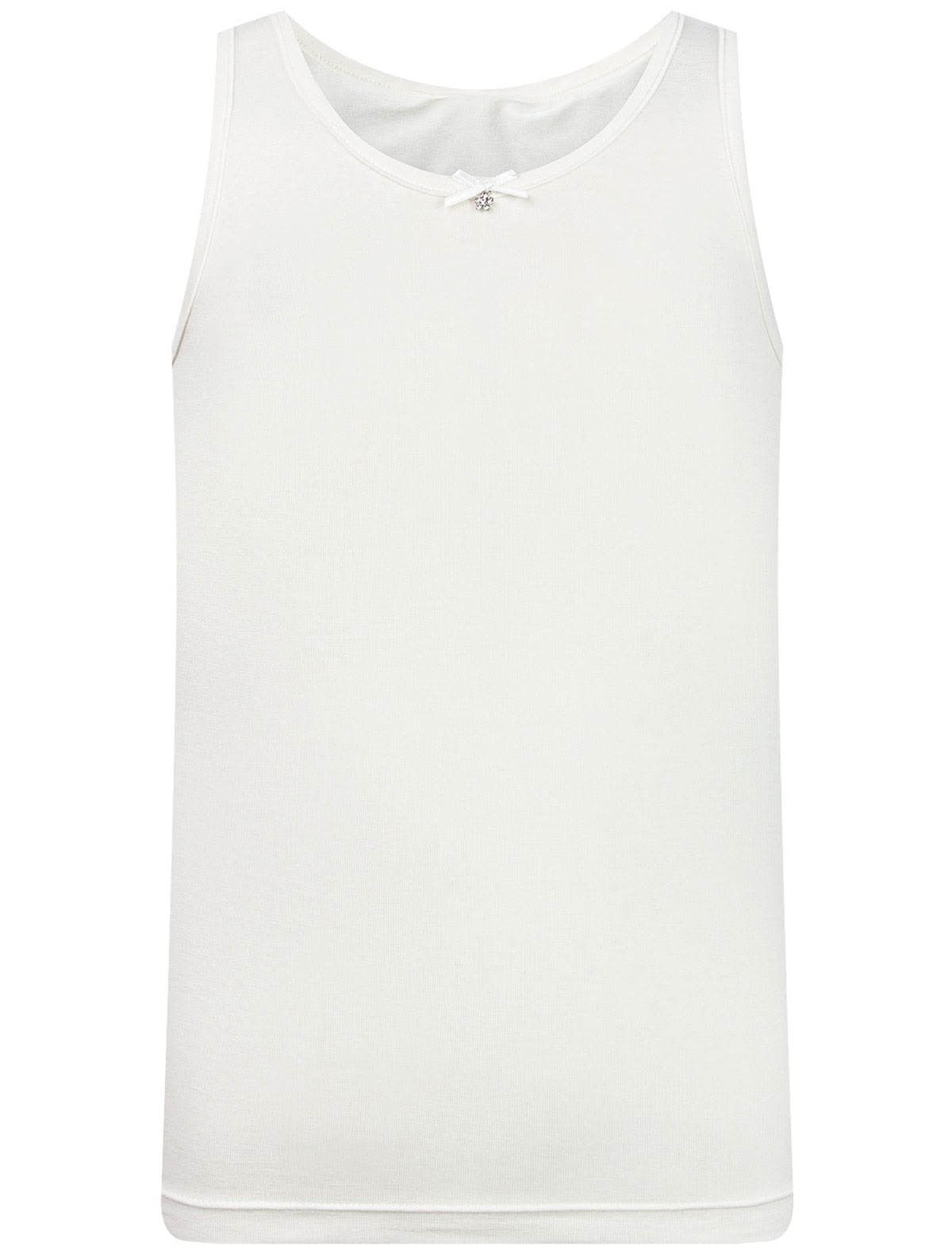 Кремовая бельевая майка