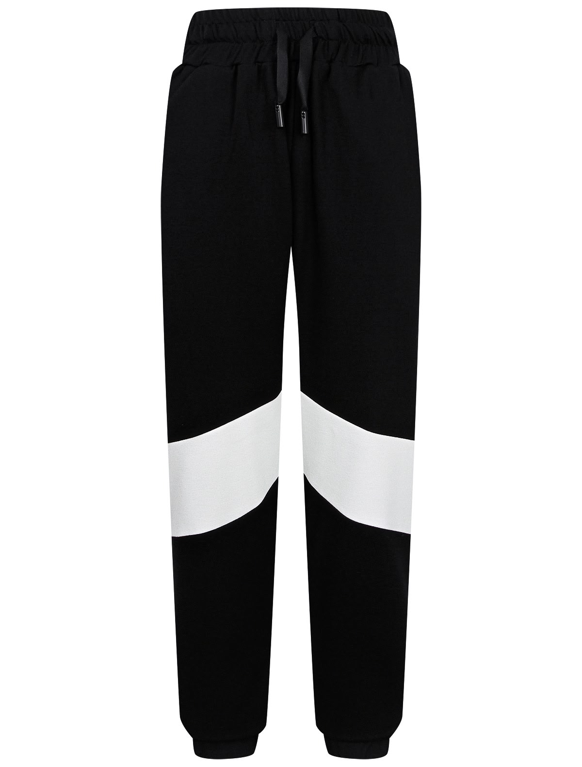 спортивные брюки с контрастными вставками