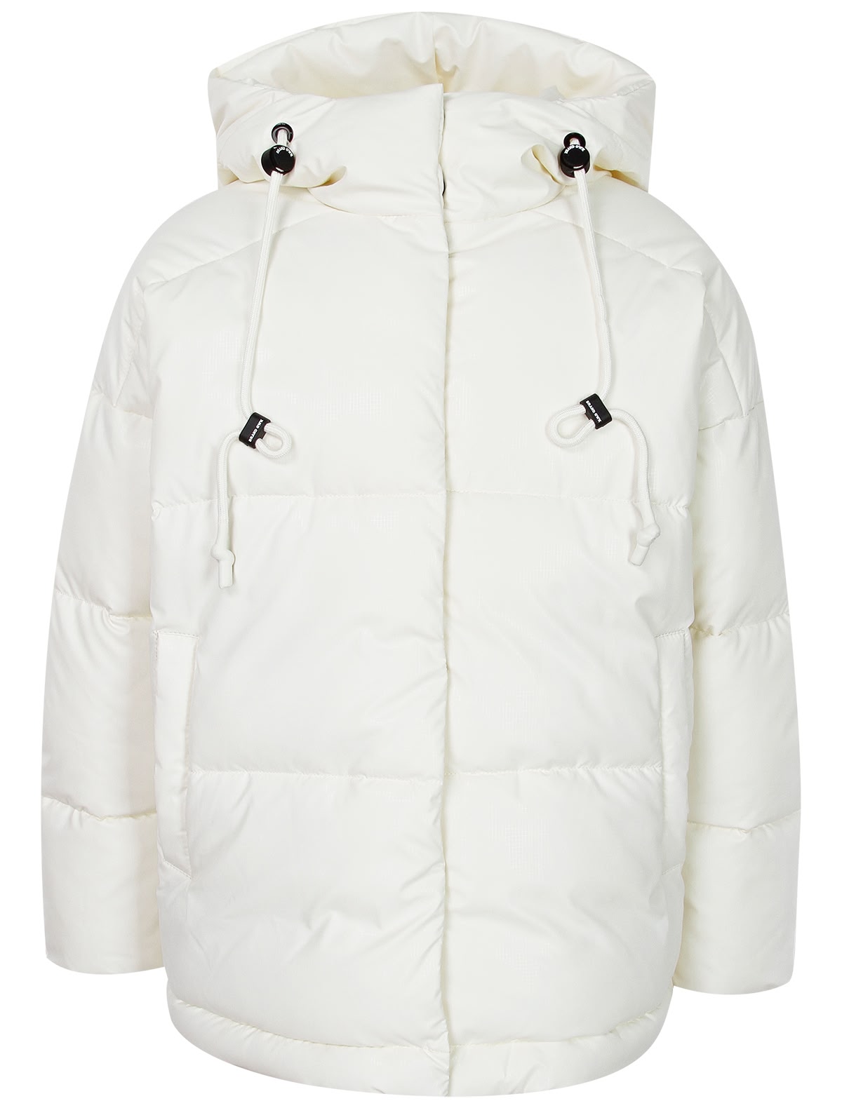 Белая куртка с капюшоном