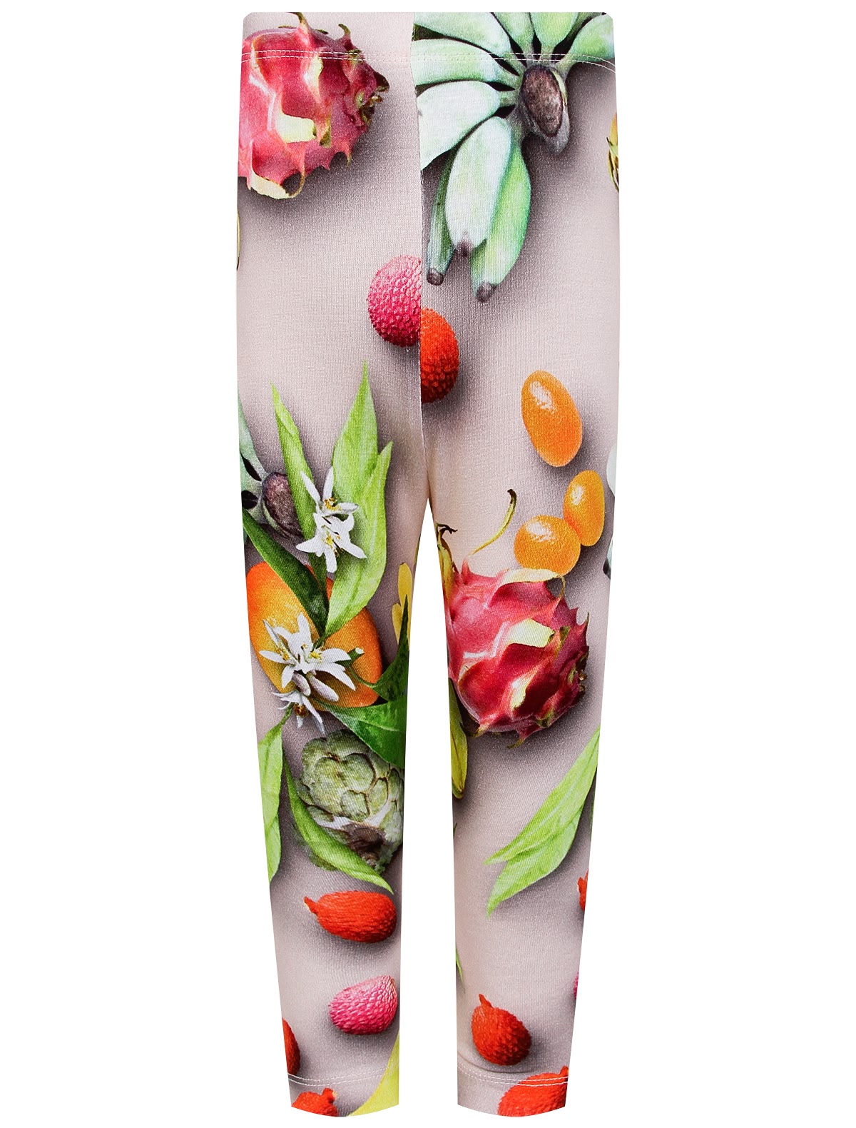 Леггинсы с принтом "фрукты"